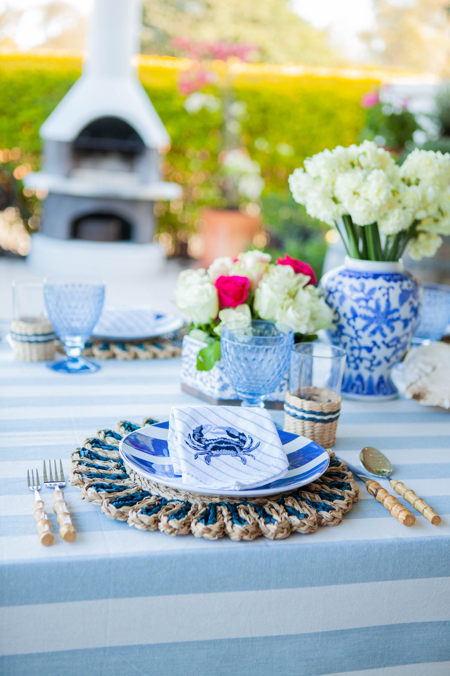 Napkin Crab Stripe (Set of 4)