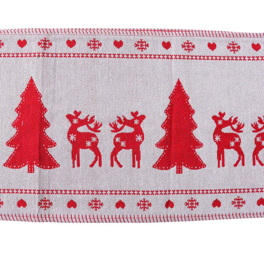 Christmas Reindeer Table Runner Details