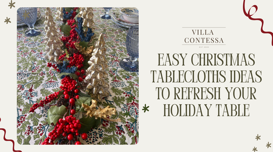 Easy Christmas Tablecloths Ideas to Refresh Your Holiday Table