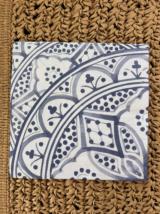 Aleah blue paper napkin