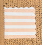 Carnival stripe pink paper napkin