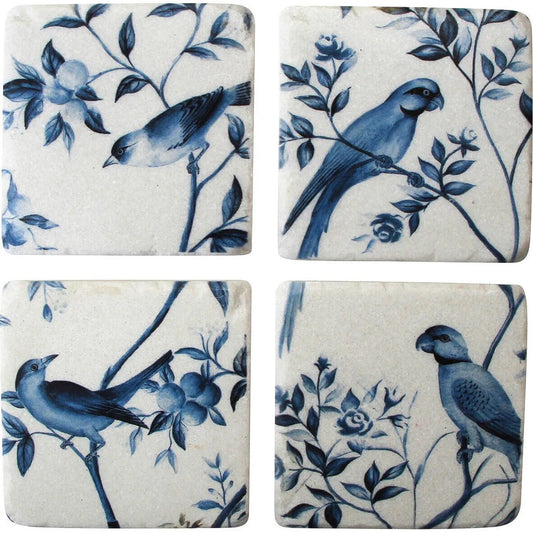 Coasters S/4 Blue Birds