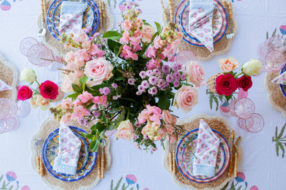 Tableau Poppy Napkins – Pink (Set of 4)