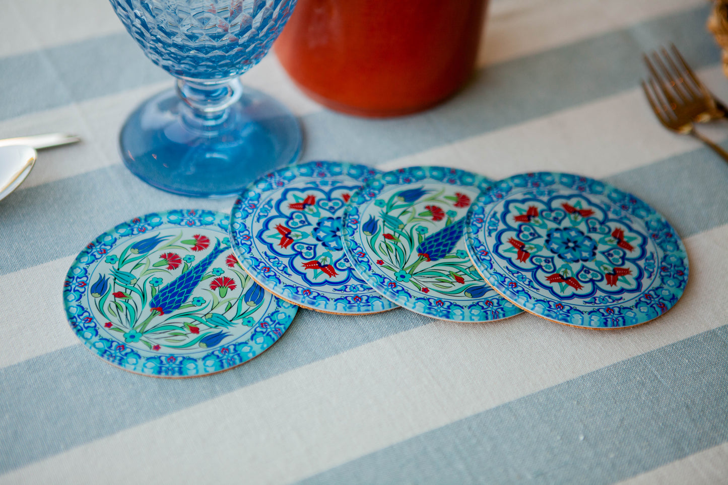 Glass Coaster S/4 Turkish Delight