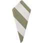 Chambray stripe olive napkin