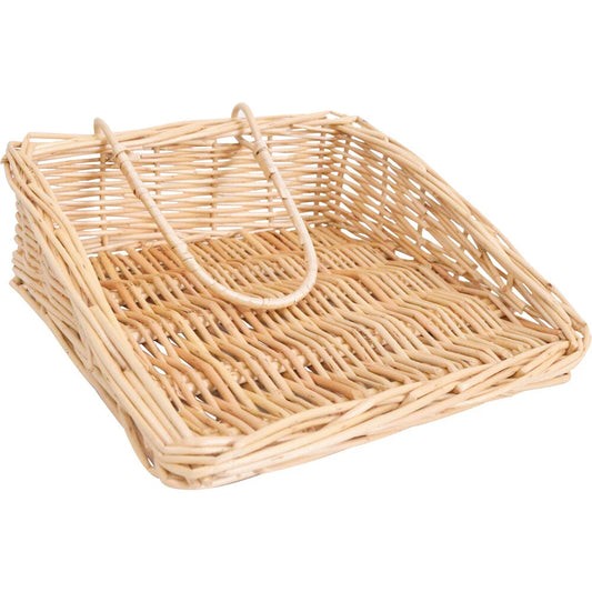 Wicker basket napkin holder
