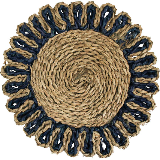 Navy Dual woven placemat 