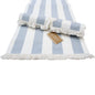Chambray Stripe Blue Table runner