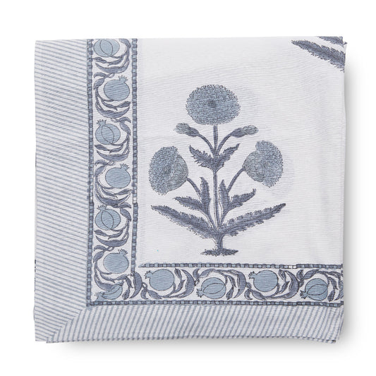 Tableau Poppy Tablecloth in Blue