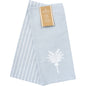 Palm Cove Blue and White Stripe Tea Towels