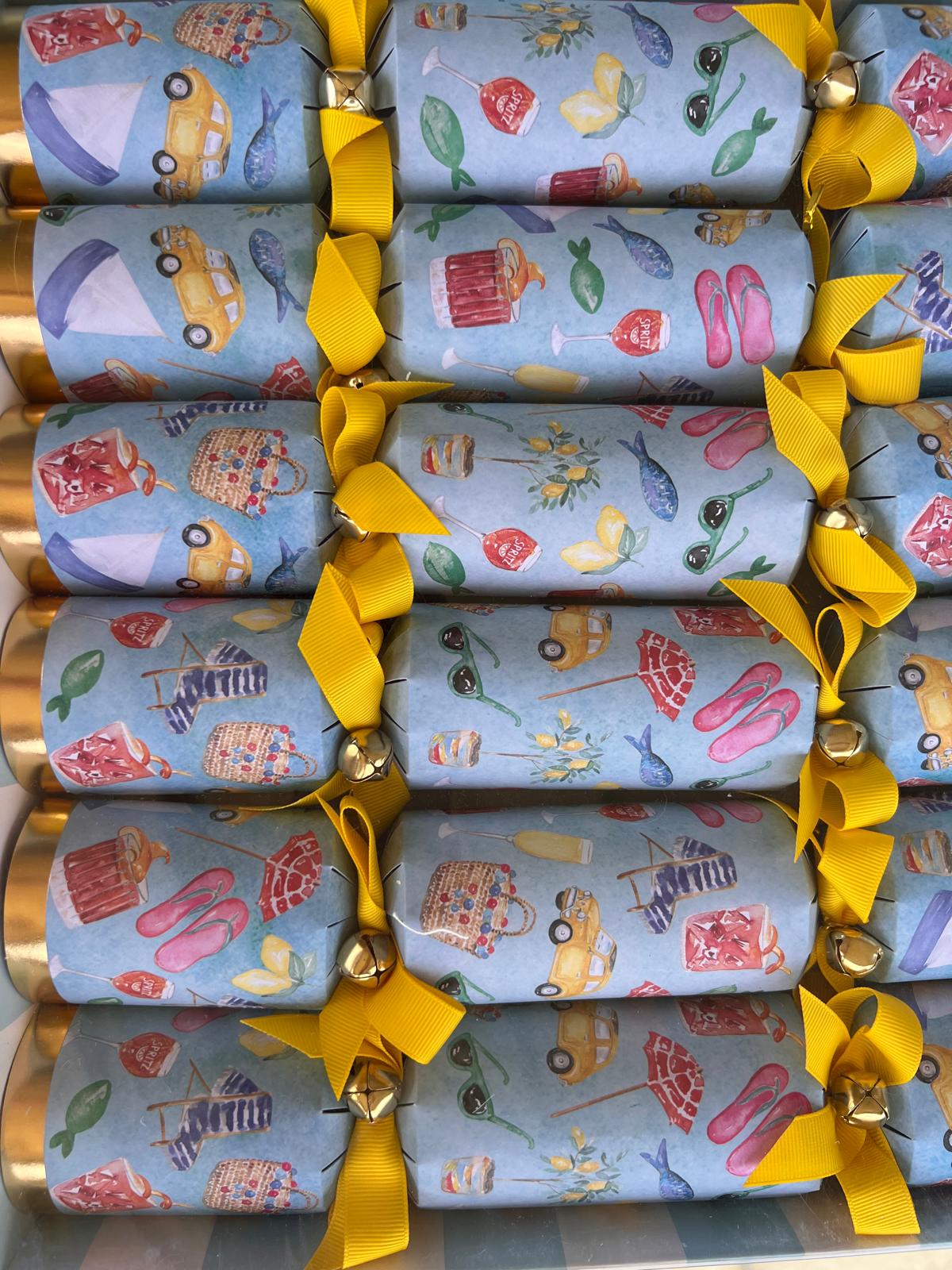 la dolce vita seaside blue christmas crackers
