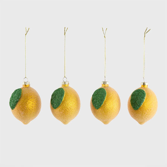 Christmas lemon ornaments